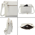Wise Owl Accessories Small Soft Pebbled Real Leather Crossbody Handbags Purses - Image 5