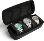 3 watch travel case roll, Hard watch carry case roll display storage organizer - Image 5