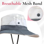 NPQQUAN Ponytail Sun Bucket Hats - Image 4