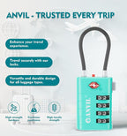 ANVIL 4 Digit Luggage Locks, TSA Locks - Image 4