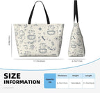 Beach Bag for Women Beach Tote Bag Waterproof Sandproof Large Bags - Image 4