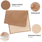 Konssy Faux Leather Baby Changing Mat 2 Pack, Waterproof, Wipeable & Portable - Image 2