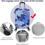 Travel Luggage Cover, Suitcase Protector Bag Fits 19-20 Inch Luggage Bluemaple - Image 4