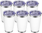 VEGOND 20oz Tumbler with Lid and Straw Stainless Steel Tumbler Cup Bulk Vacuum by VEGOND