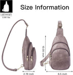 Telena Small Sling Bag for Women Leather Crossbody Fanny Packs Chest Bag for - Image 6
