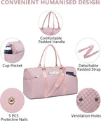 Women Weekender Travel Duffle Bag: Travel Duffel Overnight Bags - Image 4