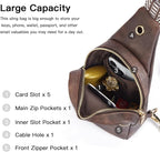 Telena Small Sling Bag for Women Leather Crossbody Fanny Packs Chest Bag for - Image 3