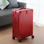 Metal All Aluminum Carry-on Luggage TSA Customs Lock Zipperless Silent Rotary - Image 8