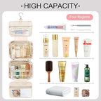 TOPEAST Travel Hanging Toiletry Bag Initial Makeup Bag - Image 4