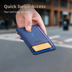 Buffway Slim Minimalist Front Pocket RFID Blocking Leather Wallets - Image 4