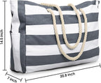Becokan Beach Bag Large Beach Tote Bag - Image 4