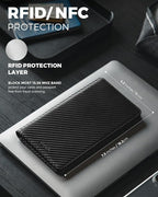 VULKIT Passport Holder Wallet RFID Blocking Travel Wallet - Image 3