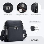 Crossbody Purse for Women, Lightweight Medium Crossbody Bag Soft Leather - Image 6