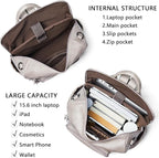Shrrie Vegan Leather Laptop Backpack - Image 4