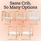 Foundations Serenity Compact Daycare Crib, Fixed Side, Features Mirrorview End - Image 9