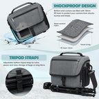 RAINSMORE Camera Bag, DSLR/SLR/Mirrorless Camera Case - Image 4