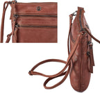 Crossbody Sling Bag for Women Small Real Leather Purse Vintage Travel Crossover - Image 4