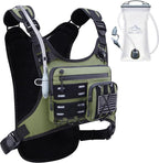 Running Vest with 2L Water Bladder, USA Original Patent, Lightweight Adjustable by Zelvot