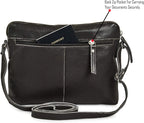 Wise Owl Accessories Small Soft Pebbled Real Leather Crossbody Handbags Purses - Image 4