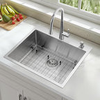 25-Inch Drop-In Kitchen Sink, SINKVINE 25" x 22" Stainless Steel Indoor and - Image 2