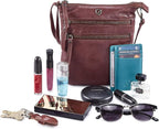 Crossbody Sling Bag for Women Small Real Leather Purse Vintage Travel Crossover - Image 6