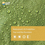 GUARD SHIELD Tarp Green 9x12 Feet Multi Purpose Waterproof Poly Tarp Cover 5mil - Image 3