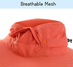 Connectyle Sun Hat for Men Women Outdoor UV Protection Safari Hat for Fishing - Image 5
