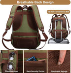 Mactso Canvas Travel Laptop Backpack - Image 4