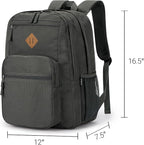 ZORFIN 26L Backpack for College, and Travel: Water Resistant Bookbag - Image 3
