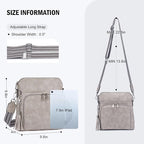 Crossbody Purse for Women, Lightweight Medium Crossbody Bag Soft Leather - Image 4