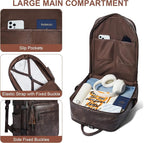 Shrrie Laptop Backpack for Women, Vegan Leather Backpack Work Computer - Image 4