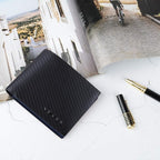 VISOUL Leather Mens Bifold RFID Blocking Wallet - Image 6