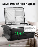 LUGGEX 28 Inch Luggage with Spinner Wheels, Expandable PC Hard Shell Checked - Image 4