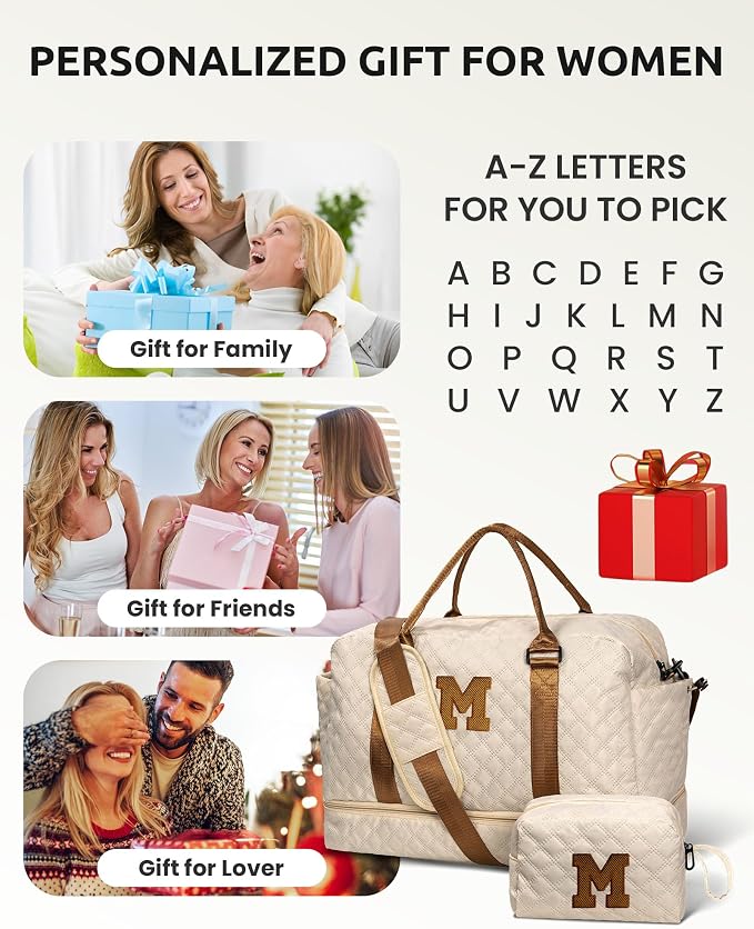 Gifts for Girls-Initial Duffle Bag - Image 7