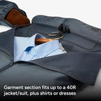Halfday Convertible 2-in-1 Garment Duffel Weekender Bag 40L | Wrinkle-Free - Image 2