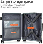 feilario 20in Aluminium Frame PC Hard Shell Spinner Wheels Luggage, Built-In - Image 5