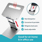 Laptop Stand for Desk, Ergonomic Sit to Stand Laptop Holder Convertor, - Image 4
