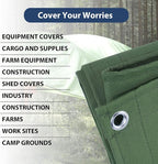 20’x24’ Canvas Tarp Heavy Duty Water Resistant Tarpaulins - Image 6