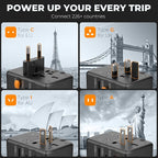 TESSAN Universal Travel Adapter, 35W International Plug Adaptor - Image 2