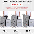 120L Duffle Bag for Travel, Large Foldable Waterproof Travel Duffel Bags - Image 3