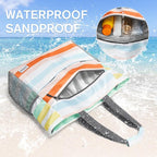 G4Free Beach Bag, Waterproof Sandproof Beach Tote Bag, Large Capacity Foldable - Image 3