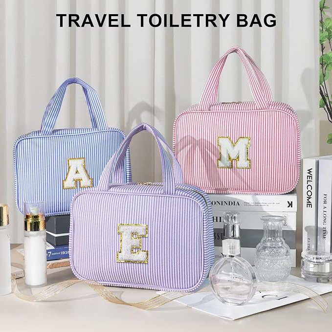TOPEAST Travel Hanging Toiletry Bag Initial Makeup Bag - Image 7