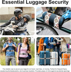 2 Pack Luggage Straps, Adjustable Cute Printing - Image 2