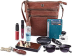 Crossbody Sling Bag for Women Small Real Leather Purse Vintage Travel Crossover - Image 6