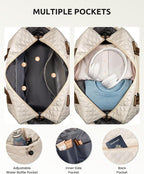 Initial Duffle Travel Bag, Personalized Weekender Bag - Image 5