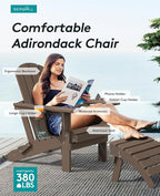 SERWALL Adirondack Chair with Cup Holders - Image 3