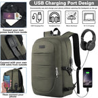 AMBOR Anti Theft Backpack, 15.6-17.3 inch Business Laptop Carry on Backpack - Image 3