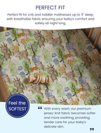 TotAha Premium Stretchy Crib Sheets-Hypoallergenic, Silky Comfort, Buttery Soft - Image 2