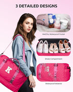 Birthday Gifts for 3 4 5 6 7 8 9 10 11 12 13 Year Old Girls-Initial Travel Bag - Image 7