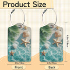 Starfish Seashell on Beach Luggage Tags - Image 3